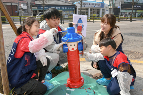 현대모비스, 소화전 도색 누적 1천개 달성