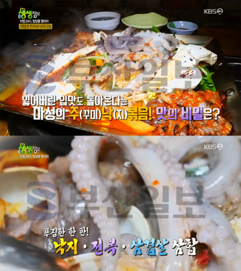 '2TV 생생정보' 해물삼합＆철판주꾸미볶음, 고양 일산 장항동 쭈낙쭈낙…비법24시(생생정보통 맛집오늘)