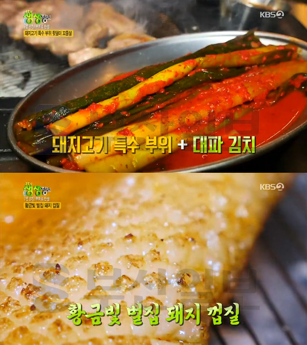 '2TV 생생정보' 돼지고기 특수부위+대파김치, 당산동 원조부안집…부자의탄생(생생정보통 맛집오늘)