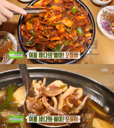 오징어회냉면-오징어불고기-통오징어불갈비찜, 식재료전문가 김진영 추천…먹킷리스트(생방송투데이 오늘방송맛집)