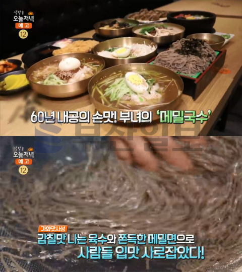 '생방송 오늘 저녁' 60년 전통 메밀국수, 봉천동 서울대입구 연소바…가화맛사성(오늘방송맛집)