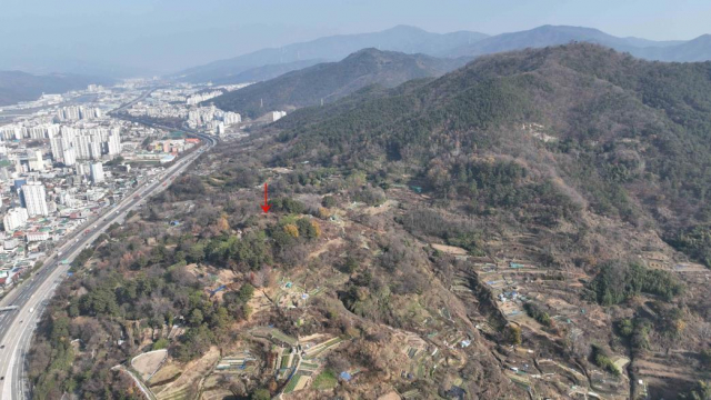 4차 발굴 조사가 진행되는 다방동 유적지 전경. 양산시 제공