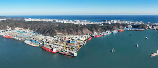 HD현대미포 울산조선소 전경. HD현대미포 제공