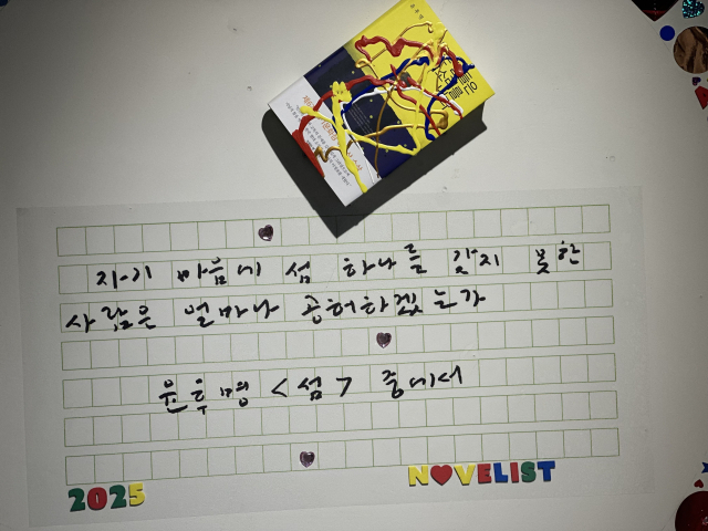 한중 프로젝트팀 사야의 설치 작품. 김은영 기자