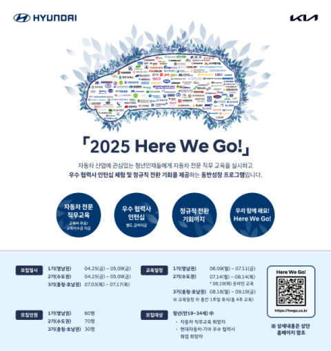 현대차·기아, 협력사 채용 지원 ‘2025 히어 위 고!’ 실시