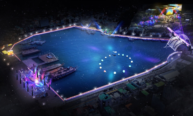 통영시 강구안 야간경관 개선사업 조감도. 통영시 제공