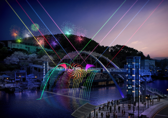 통영시 강구안 야간경관 개선사업 조감도. 통영시 제공