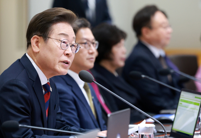 이재명 대통령이 지난 5일 서울 용산 대통령실 청사에서 열린 국무회의에서 발언하고 있다. 대통령실통신사진기자단 제공