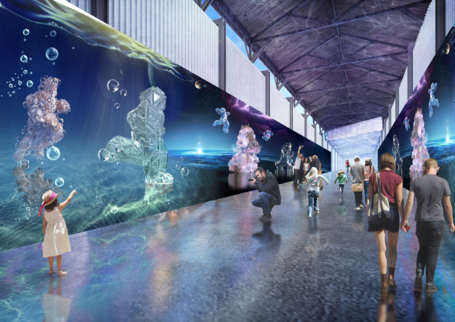 통영 해저터널 미디어아트 테마파크 조감도. 부산일보DB