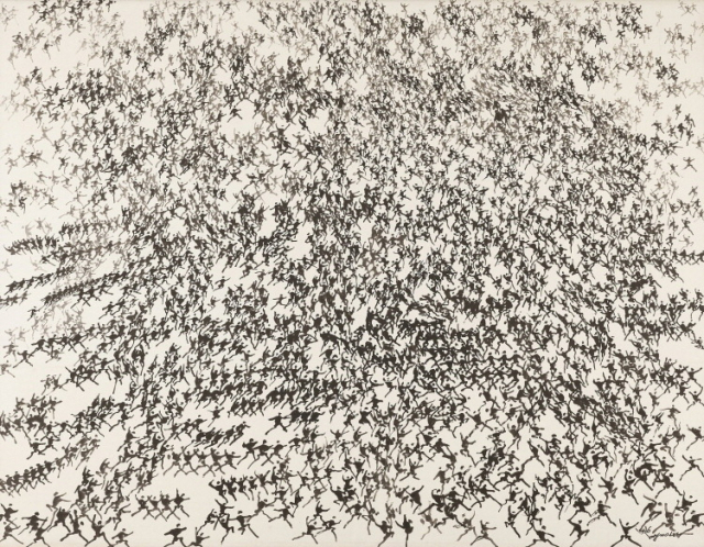 이응노, 군상, 1986, 국립현대미술관 소장. ⓒ Lee Ungno / ADAGP, Paris - SACK, Seoul, 2025