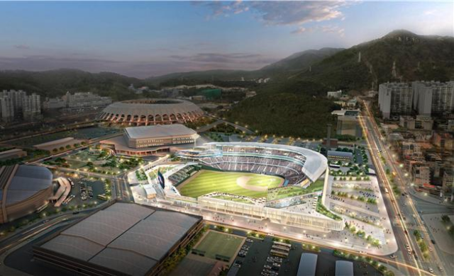 사직야구장 재건축 조감도. 부산시 제공