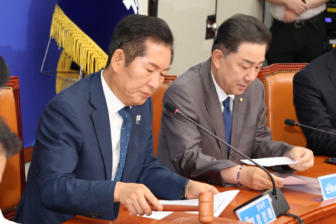 정청래·김병기 ‘민생행보’ 동시 출격…소상공인·경제계 면담