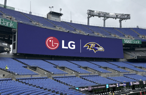 LG전자, 美 NFL 볼티모어 구장에 사이니지 공급