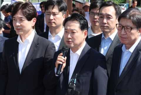 국힘 지도부 의욕적 부산행 불구 세계로교회 예배로 스텝 꼬여