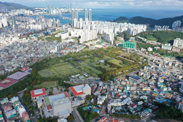 23일 재한유엔기념공원 국제관리위원회(CUNMCK) 정기총회에서 대연동 유엔기념공원 일대 건축물 규제 완화가 안건으로 다뤄진다. 부산 남구 유엔기념공원 일대 모습. 김종진 기자 kjj1761@