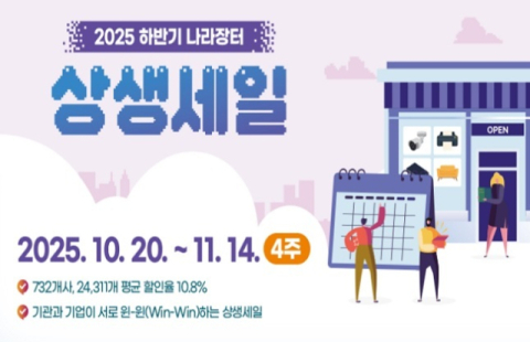 조달청 ‘나라장터 상생세일’…732개 기업, 2만4311개 상품 할인판매
