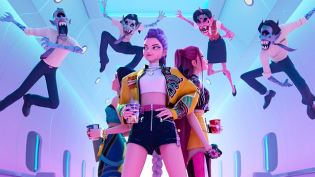 애니메이션 '케이팝 데몬 헌터스'. 넷플릭스 제공