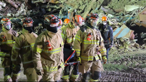 울산 화력발전 붕괴 마지막 매몰자 시신 수습