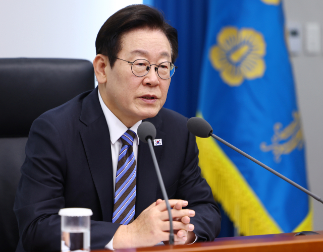 이재명 대통령이 13일 용산 대통령실에서 열린 수석보좌관회의에서 발언하고 있다. 연합뉴스