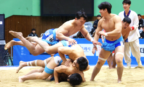 동아대 씨름, 올해 전국대회 단체전 2관왕 ‘기염’