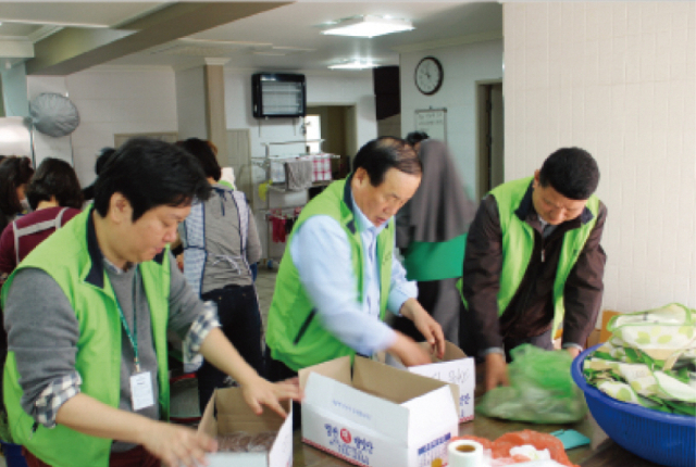 그린조이는 ‘무지개밥상’ 후원 사업을 20여 년간 지원하고 있다. 그린조이 제공