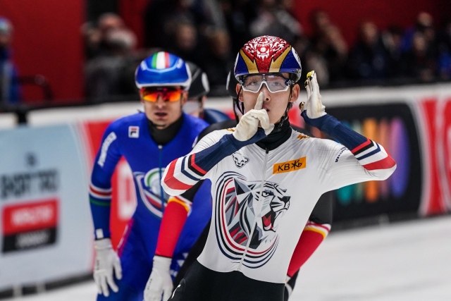 남자 1000m에서 우승한 임종언. ISU 홈페이지 캡처