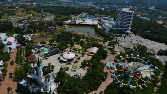 정부의 공간혁신구역 지정을 본격화하고 있는 휴장 중인 통도환타지아 전경. 양산시 제공
