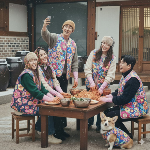 꽃무늬 김장 조끼 [키워드로 트렌드 읽기]