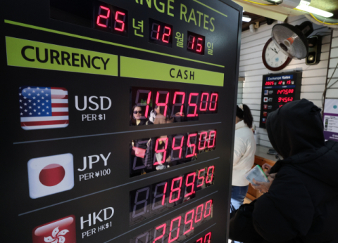 12월 원달러 환율 평균 1470원대, 외환위기 이후 최고