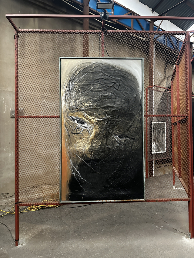 길 후 부산 개인전 ‘무량대수’(無量大數) 전시장에 설치된 작품. 김은영 기자 key66@