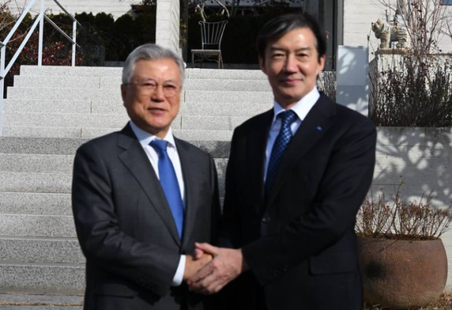 문재인 전 대통령과 조국혁신당 조국 대표. 조국 페이스북