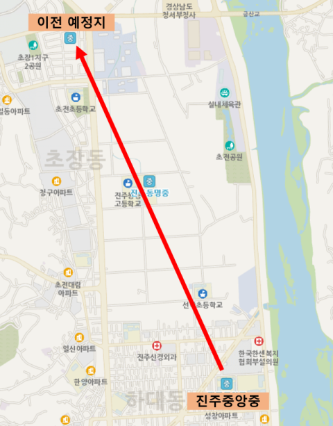 진주중앙중 초장동 이전 가시화 “교육 환경 개선”