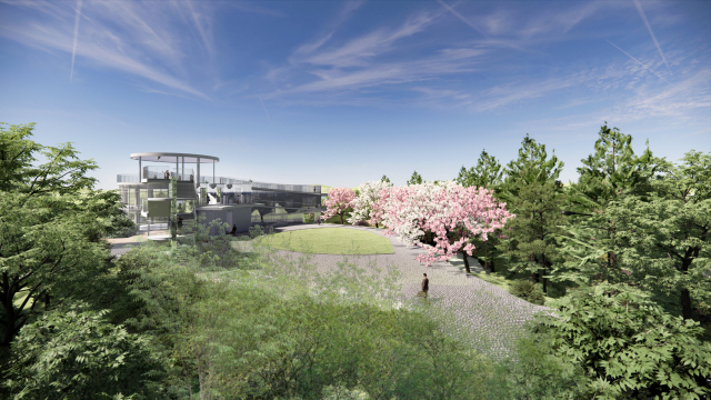 경남 진주시 진양호 노을전망대 조감도. 진주시 제공