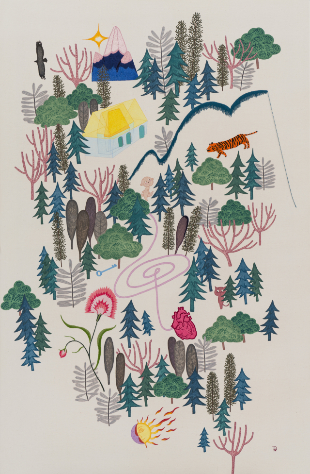 박성수, 숲이 우는 소리 어흥, 2025. 카린 갤러리 제공