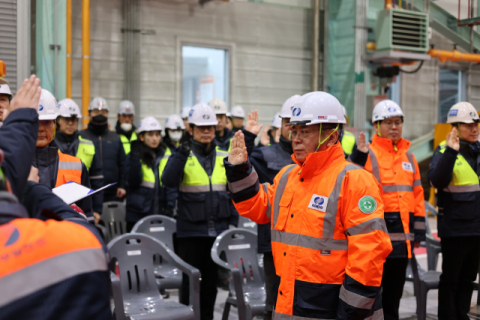 김준동 남부발전 사장, 안전 경영…노사·협력사 합동 무사고 선언