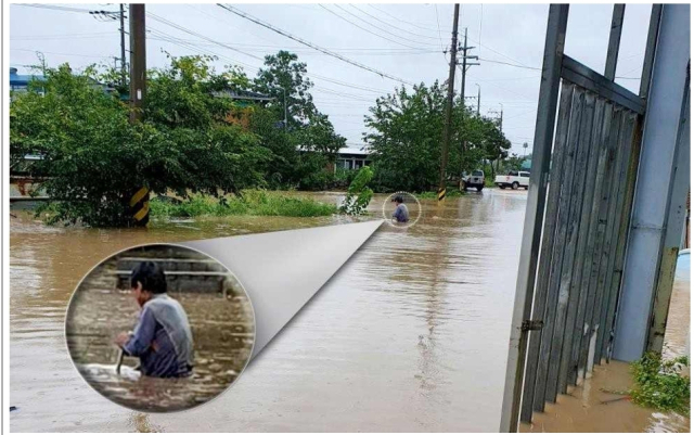 과거 집중호우 때마다 침수 피해를 입고 있는 모래불지구. 양산시 제공