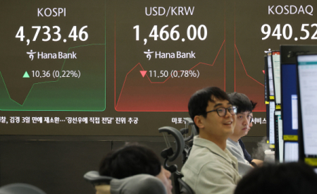 美 구두 개입·한은 금리 동결에 환율 11일 만에 하락 1460원대