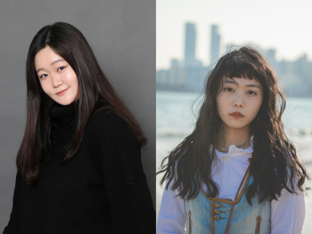 제20회 부산연극상 '젊은 연극인상' 수상자인 김아름(왼쪽)과 이설. 부산연극협회 제공