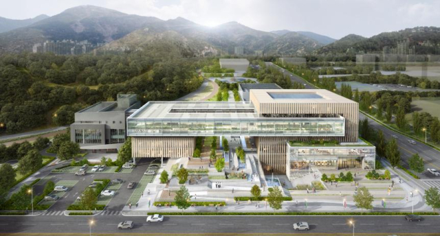 4월 개관하는 복지 허브타운 조감도. 양산시 제공