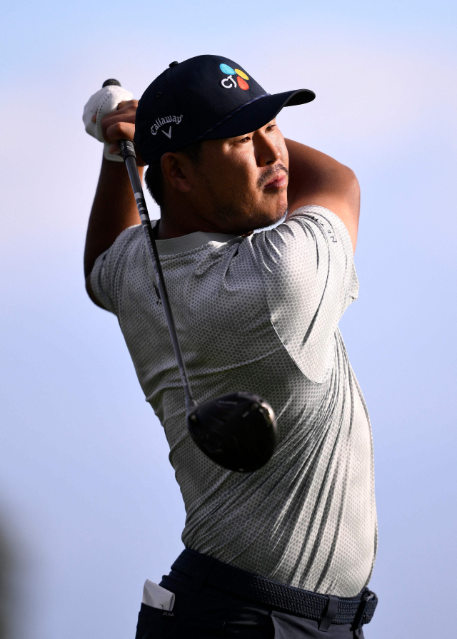 25일 PGA 투어 아메리칸 익스프레스 3라운드에서 단독 선두에 오른 김시우. AFP연합뉴스