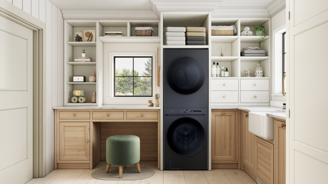 해외 매체서 ‘2026년 최고의 제품’으로 호평 받은 삼성전자 ‘비스포크 AI 원바디’ 결합형 세탁건조기의 라이프스타일 이미지.삼성전자 제공