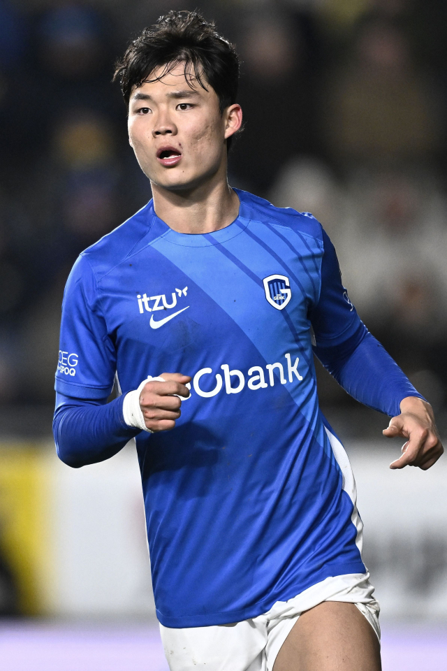 벨기에 프로축구 헹크에서 뛰고 있는 오현규. AFP연합