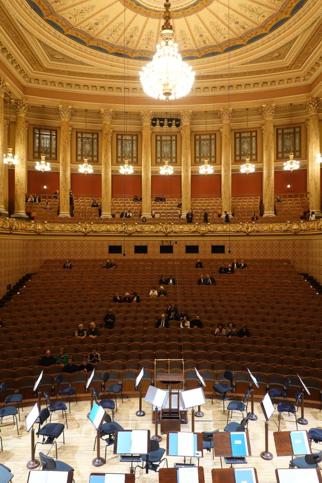 무대에서 바라본 드보르자크 홀 객석. 이상훈 제공