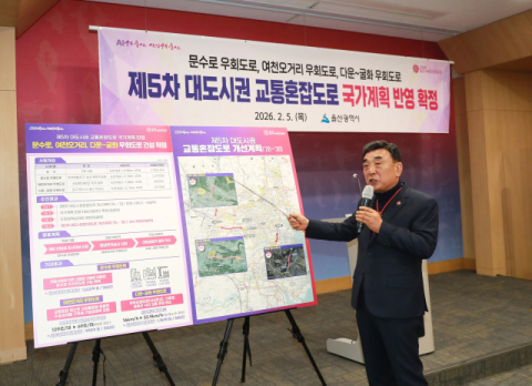 울산 문수로·산업로 상습 정체 ‘맥’ 뚫린다…3개 우회도로 국가계획 반영