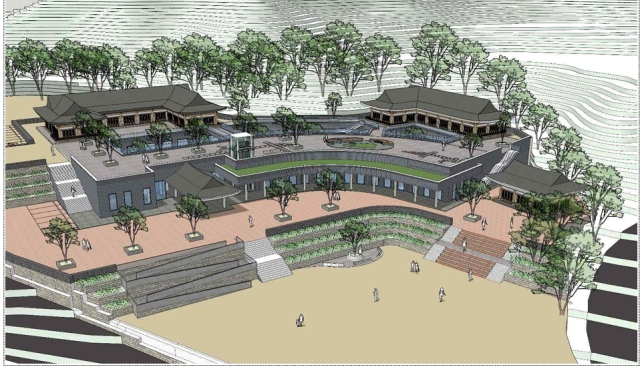 2027년까지 건립되는 통도사 문화공간 중 문화시설 조감도. 양산시 제공
