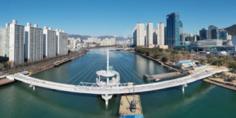 수영강 첫 보행 전용교 ‘휴먼브리지’ 다음 달 열린다