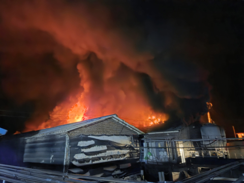 합천에서 돼지·소 사육농장서 잇단 화재…인명피해 없어