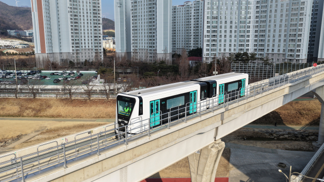 내달 10일까지 명칭과 로고 공모 나서는 양산선 전경. 양산시 제공