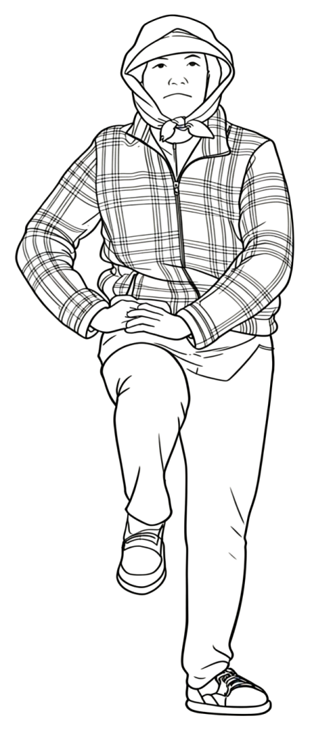 쪽파단 만들기 동작.