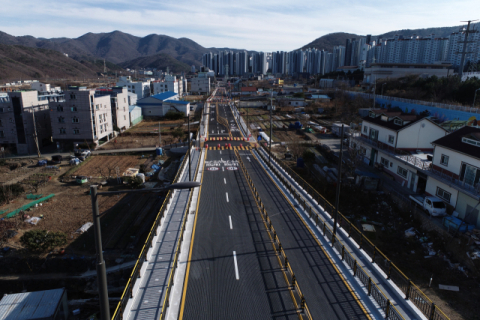 거제 상문동 만성 정체 풀린다…도시계획도로 26일 전면 개통